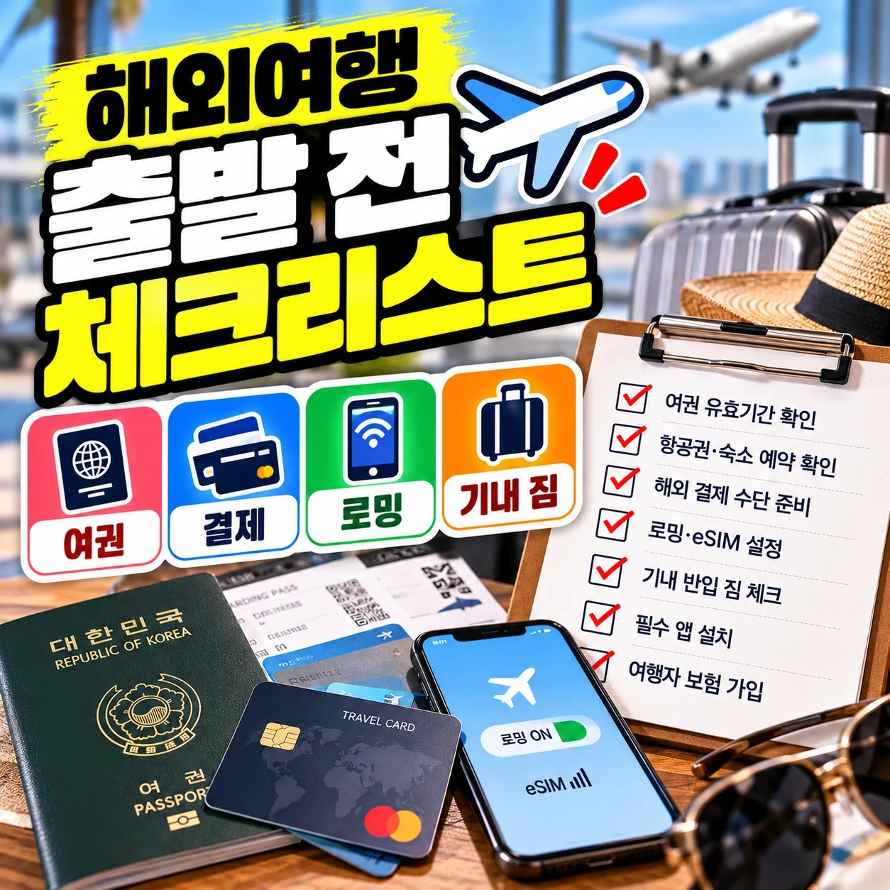 해외여행 출발 전 체크리스트